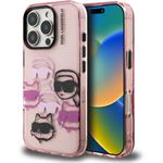 Karl Lagerfeld IML Multi K&CH Heads kryt pre iPhone 16 Pro Max, ružový