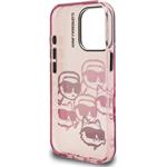Karl Lagerfeld IML Multi K&CH Heads kryt pre iPhone 16 Pro, ružový