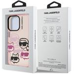 Karl Lagerfeld IML Multi K&CH Heads kryt pre iPhone 16 Pro, ružový