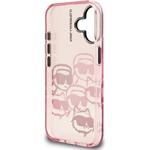 Karl Lagerfeld IML Multi K&CH Heads kryt pre iPhone 16, ružový