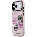 Karl Lagerfeld IML Multi K&CH Heads kryt pre iPhone 17 Pro Max, ružový