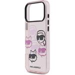 Karl Lagerfeld IML Multi K&CH Heads kryt pre iPhone 17 Pro Max, ružový
