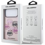 Karl Lagerfeld IML Multi K&CH Heads kryt pre iPhone 17 Pro Max, ružový