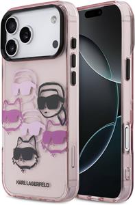 Karl Lagerfeld IML Multi K&CH Heads kryt pre iPhone 17 Pro Max, ružový