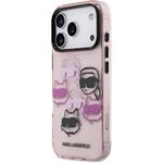 Karl Lagerfeld IML Multi K&CH Heads kryt pre iPhone 17 Pro, ružový