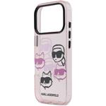 Karl Lagerfeld IML Multi K&CH Heads kryt pre iPhone 17 Pro, ružový