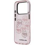 Karl Lagerfeld IML Multi K&CH Heads kryt pre iPhone 17 Pro, ružový