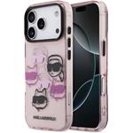 Karl Lagerfeld IML Multi K&CH Heads kryt pre iPhone 17 Pro, ružový