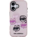 Karl Lagerfeld IML Multi K&CH Heads kryt pre iPhone 17, ružový