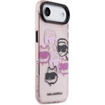 Karl Lagerfeld IML Multi K&CH Heads kryt pre iPhone Air, ružový