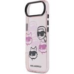 Karl Lagerfeld IML Multi K&CH Heads kryt pre iPhone Air, ružový