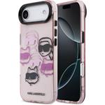 Karl Lagerfeld IML Multi K&CH Heads kryt pre iPhone Air, ružový