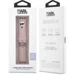 Karl Lagerfeld Karl Head NFT remienok pre Apple Watch 38/40/41, ružový