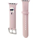 Karl Lagerfeld Karl Head NFT remienok pre Apple Watch 38/40/41, ružový