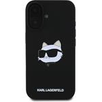 Karl Lagerfeld Liquid Silicone Choupette Head MagSafe kryt pre iPhone 16, čierny