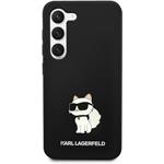 Karl Lagerfeld Liquid Silicone Choupette NFT kryt pre Samsung Galaxy S23, čierny