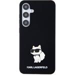 Karl Lagerfeld Liquid Silicone Choupette NFT kryt pre Samsung Galaxy S24+, čierny