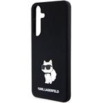 Karl Lagerfeld Liquid Silicone Choupette NFT kryt pre Samsung Galaxy S24+, čierny