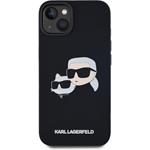 Karl Lagerfeld Liquid Silicone Double Heads Magsafe kryt pre iPhone 14, čierny