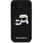 Karl Lagerfeld Liquid Silicone Double Heads MagSafe kryt pre iPhone 16, čierny