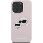 Karl Lagerfeld Liquid Silicone Double Heads MagSafe kryt pre iPhone 16 Pro Max, ružový