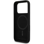 Karl Lagerfeld Liquid Silicone Double Heads MagSafe kryt pre iPhone 17 Pro, čierny
