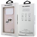 Karl Lagerfeld Liquid Silicone Double Heads MagSafe kryt pre iPhone 17 Pro, ružový