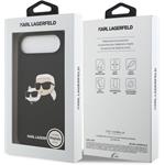 Karl Lagerfeld Liquid Silicone Double Heads MagSafe kryt pre iPhone Air, čierny