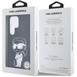 Karl Lagerfeld Liquid Silicone Graffiti Ikonik MagSafe kryt pre Samsung Galaxy S25 Ultra, čierny