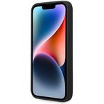 Karl Lagerfeld Liquid Silicone Ikonik NFT zadný kryt pre iPhone 14 Plus, čierny