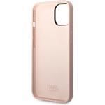 Karl Lagerfeld Liquid Silicone Ikonik NFT zadný kryt pre iPhone 14 Plus, ružový