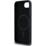 Karl Lagerfeld Liquid Silicone K&CH Heads MagSafe kryt pre iPhone SE4, čierny