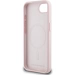 Karl Lagerfeld Liquid Silicone K&CH Heads MagSafe kryt pre iPhone SE4, ružový