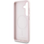 Karl Lagerfeld Liquid Silicone K&CH Heads MagSafe kryt pre Samsung Galaxy S25+, ružový