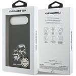 Karl Lagerfeld Liquid Silicone K&CH Sketch MagSafe kryt pre iPhone Air, čierny