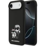 Karl Lagerfeld Liquid Silicone K&CH Sketch MagSafe kryt pre iPhone Air, čierny