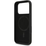 Karl Lagerfeld Liquid Silicone Karl and Choupette MagSafe kryt pre iPhone 17 Pro, čierny