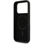 Karl Lagerfeld Liquid Silicone Karl and Choupette MagSafe kryt pre iPhone 18 Pro, čierny