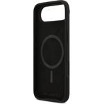 Karl Lagerfeld Liquid Silicone Karl and Choupette MagSafe kryt pre iPhone Air, čierny