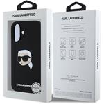 Karl Lagerfeld Liquid Silicone Karl Head MagSafe kryt pre iPhone 16, čierny