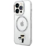 Karl Lagerfeld MagSafe kryt IML Karl a Choupette NFT pre iPhone 13 Pro, transparentný