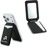 Karl Lagerfeld Mirror MagSafe Cardslot peňaženka so stojanom, čierna