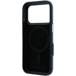 Karl Lagerfeld PU Grained Semi Wrap K&CH Heads Magsafe kryt pre iPhone 18 Pro Max, modrý