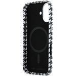 Karl Lagerfeld PU Houndstooth Resin Plate MagSafe kryt pre iPhone 17, čierny