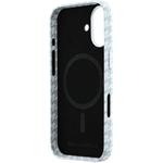 Karl Lagerfeld PU Houndstooth Resin Plate MagSafe kryt pre iPhone 17, modrý