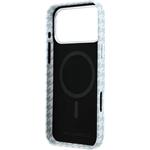 Karl Lagerfeld PU Houndstooth Resin Plate MagSafe kryt pre iPhone 17 Pro Max, modrý