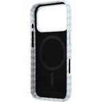 Karl Lagerfeld PU Houndstooth Resin Plate MagSafe kryt pre iPhone 17 Pro, modrý