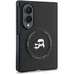 Karl Lagerfeld PU Karl and Choupette Heads Magnetic kryt pre Samsung Galaxy Z Fold 8, čierny