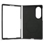 Karl Lagerfeld PU Karl and Choupette Heads Magnetic kryt pre Samsung Galaxy Z Fold 8, čierny