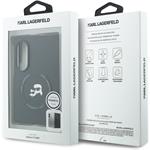 Karl Lagerfeld PU Karl and Choupette Heads Magnetic kryt pre Samsung Galaxy Z Fold 8, čierny